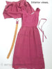 1940s 1950s Dress in Raspberry - interior