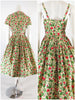 50s Full Skirt Sundress & Bolero Set - back views