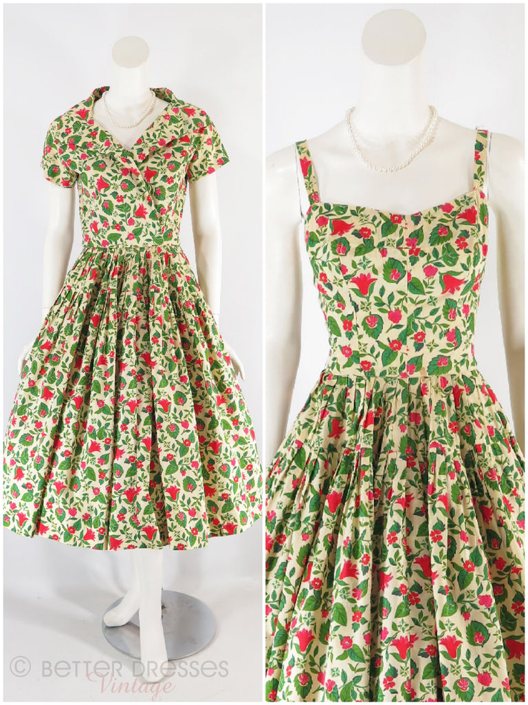 50s Full Skirt Sundress & Bolero Set