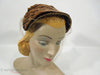 40s Brown Ribbon Bonnet-Style Veil Hat at Better Dresses Vintage.