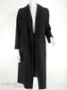 50s Black Silk Duster Coat