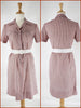 70s Shirtwaist Shift Dress shown with belt