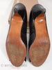 80s Evan-Picone Black Snakeskin Shoes - soles