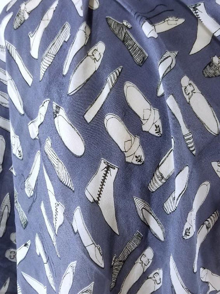 50s Vera Scarf With Antique Shoes Design