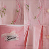 50s/60s Embroidered Pink Cotton Shirtwaist