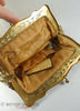 1940s Whiting & Davis Gold Metal Mesh Purse at Better Dresses Vintage - interior