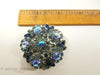 Crown Trifari 1961 Blue Green AB Brooch from Memo to a Smart Woman campaign, at Better Dresses Vintage - with ruler
