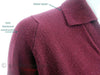 Cardigan en cachemire bordeaux des années 50