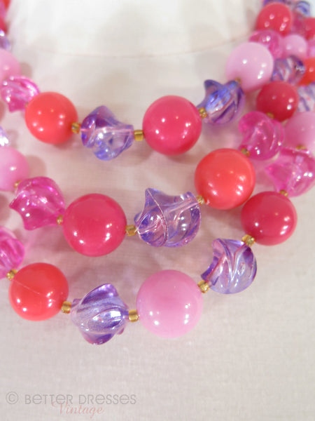 40s Beaded necklace - detail