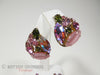 Vintage Regency Pink AB Butterfly Brooch and Earrings Demi Parure at Better Dresses Vintage. earrings alone