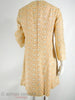60s Malcolm Starr Peach Brocade Mini Dress at Better Dresses Vintage. back view
