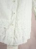 70s White Eyelet Shirtwaist Dress