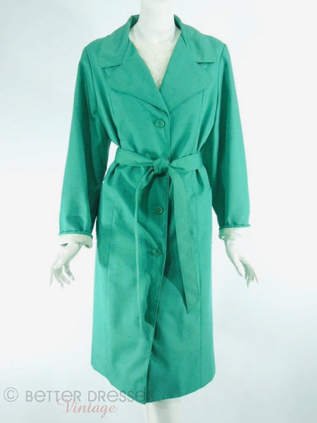Trench-coat vert des années 70