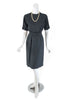 1960s Black Silk Sheath Dress 