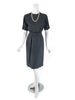 1960s Black Silk Sheath Dress
