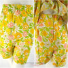 70s Yellow Floral Top & Shorts Play Set