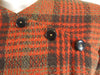 50s Plaid Wool Dress - detail