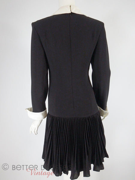 80s Drop Waist Dress - back view