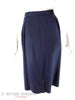 40s Navy Straight Skirt - close back view