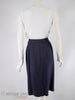 40s Navy Straight Skirt - full back view