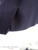 40s Navy Straight Skirt - kick pleat