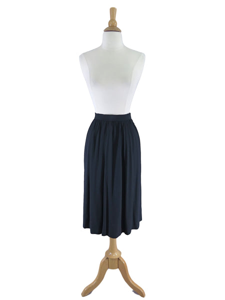 30s/40s Black rayon skirt