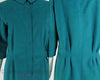 70s/80s Teal Ultrasuede Shirtwaist Dress