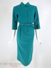 70s Willi of California Teal Ultrasuede Shirtwaist Dress at Better Dresses Vintage