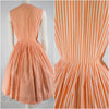 50s/60s Orange Stripes Full Skirt Shirtwaist by Bobbie Brooks