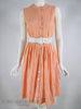 50s/60s Orange Stripes Full Skirt Shirtwaist by Bobbie Brooks