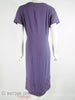 50s Purple Dress With Woven Hem Detail