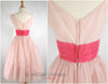 Vintage 1950s Pink Party Dress - back views