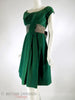 50s Green Velvet Party Dress