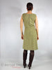 1960s Jumper Dress in Olive Tweed - back