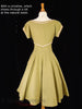 50s Claire McCardell Dress + Label - with crinoline, back view