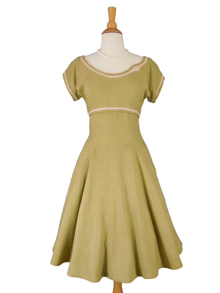 50s Claire McCardell dress with crinoline
