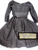 50s New Look Black Silk Party Dress