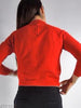 60s Mod Red Wool Sweater - back