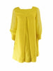 60s Bright Yellow Mod Mini Dress