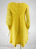 60s Mod Yellow Minidress - back view