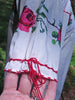 50s Mexican Blouse - detail of drawstring sleeve
