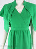 Vintage Ivey's Green Dress and Jacket Set - close