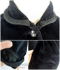 50s Black Velvet Jacket - details