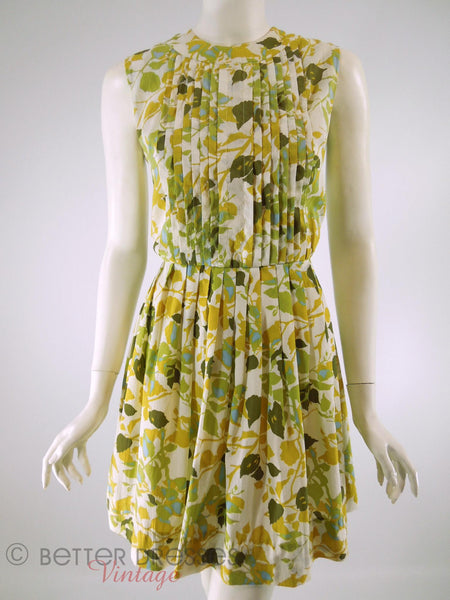 60s Autumn Leaves Day Dress - no belt
