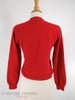 60s Red Wool Cardigan - back