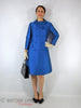 60s Bright Blue Shift Dress & Coat - alternate view 2