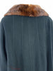 60s Cashmere Coat with Mink Collar - back seams