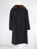60s Cashmere Coat with Mink Collar - back view