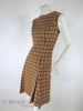 60s Plaid Tweed Dress + Coat - dress at angle