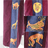 Vintage High-Waist Trousers - embroidered animals